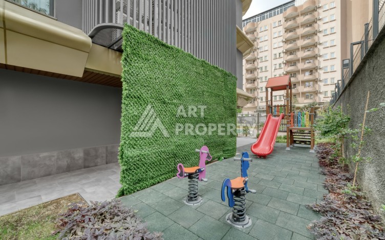 Квартира 1+1 с видом на море и горы в центре Алании, 59 кв.м. - Ракурс 12