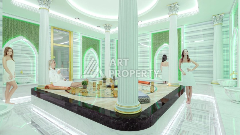 Большая квартира 1+1, 70 кв.м. Премиум резиденция в Махмутларе - Ракурс 25