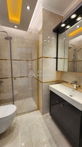 Квартира 1+1 с боковым видом на море в элитной резиденции, 70 кв.м. - Ракурс 17