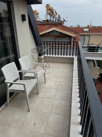 Двухуровневая квартира 2+1 возле пляжа Клеопатры, 110 кв.м. - Ракурс 33