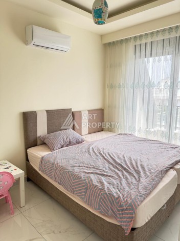 Двухуровневая квартира 2+1 возле пляжа Клеопатры, 110 кв.м. - Ракурс 46