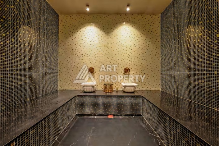 Квартира 1+1 в элитной резиденции в 150 м от моря. Тосмур, Алания - Ракурс 17