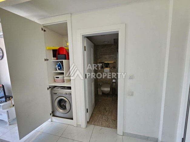 Квартира 1+1 в престижном жилом комплексе в центре Алании, 60 кв.м. - Ракурс 23