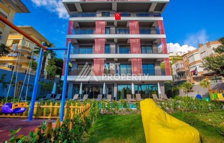 Квартира 1+1 в 450 м от пляжа Клеопарты. Стильный бутик-комплекс в центре Алании - Ракурс 0