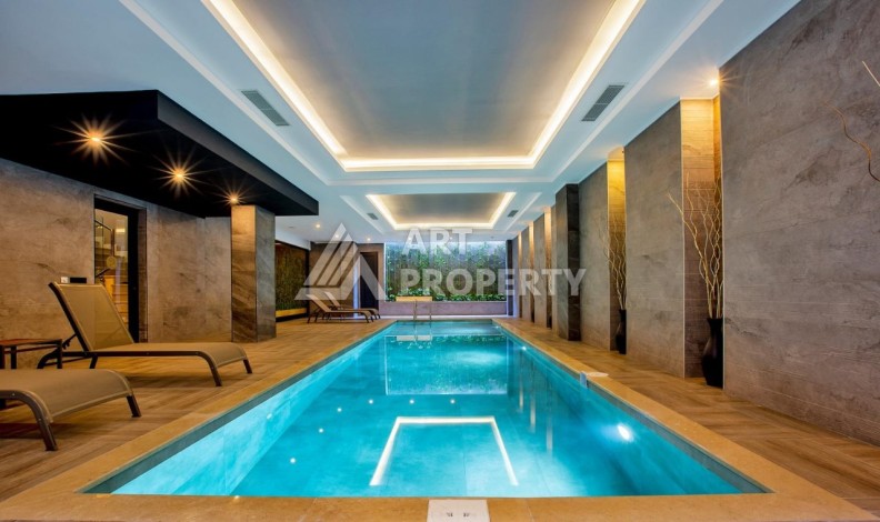 Квартира 1+1 в 450 м от пляжа Клеопарты. Стильный бутик-комплекс в центре Алании - Ракурс 15