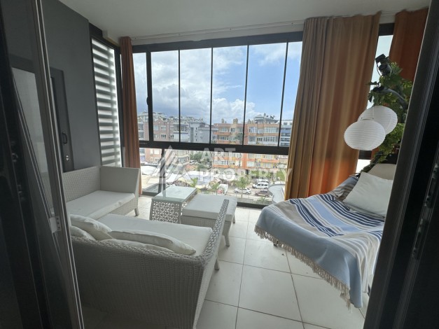 Квартира 2+1 в бутик-комплексе района Оба с видом на море и бассейн - Ракурс 16