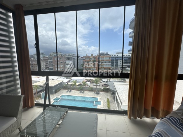 Квартира 2+1 в бутик-комплексе района Оба с видом на море и бассейн - Ракурс 23