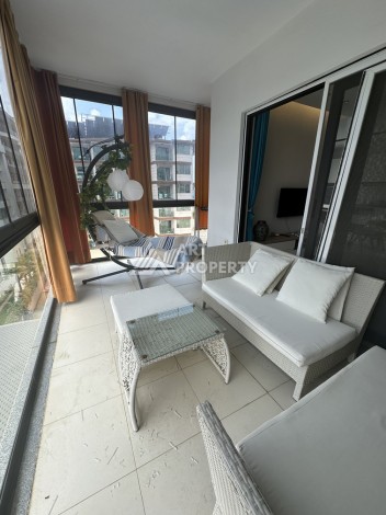 Квартира 2+1 в бутик-комплексе района Оба с видом на море и бассейн - Ракурс 26