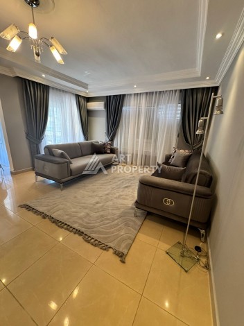 Просторная меблированная квартира 2+1 в районе Оба в 150 метрах от моря - Ракурс 0