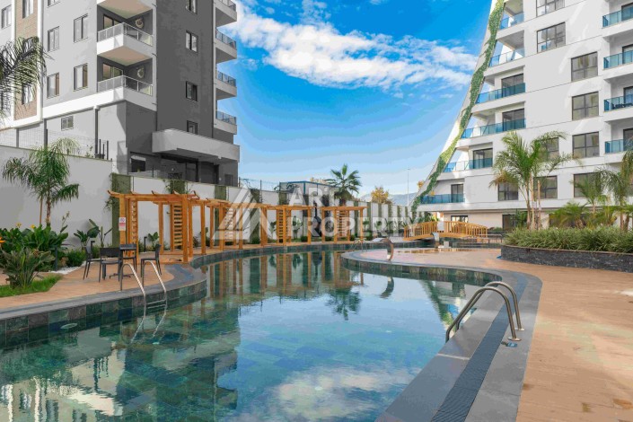 Квартира 1+1 с большим балконом в новом доме, 60 кв.м. Махмутлар, Алания - Ракурс 23