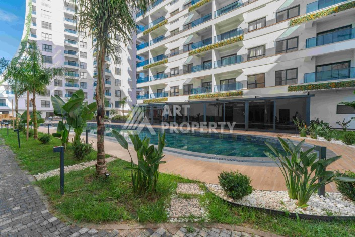 Квартира 1+1 с большим балконом в новом доме, 60 кв.м. Махмутлар, Алания - Ракурс 28