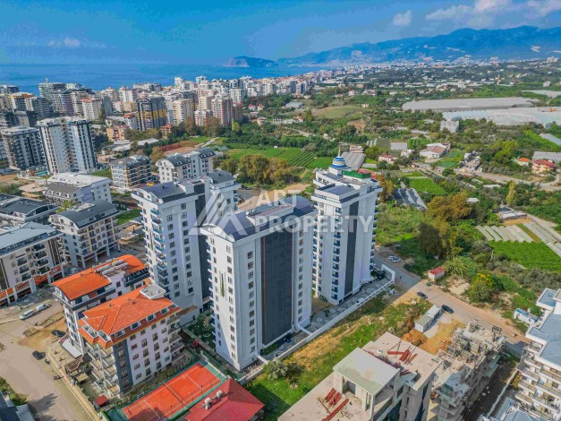 Квартира 1+1 с большим балконом в новом доме, 60 кв.м. Махмутлар, Алания - Ракурс 31