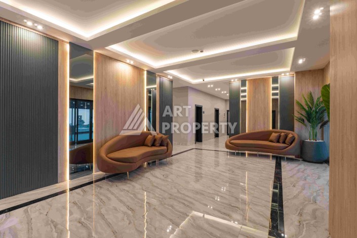 Квартира 1+1 с большим балконом в новом доме, 60 кв.м. Махмутлар, Алания - Ракурс 32