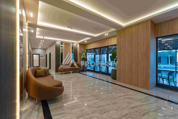 Квартира 1+1 с большим балконом в новом доме, 60 кв.м. Махмутлар, Алания - Ракурс 35