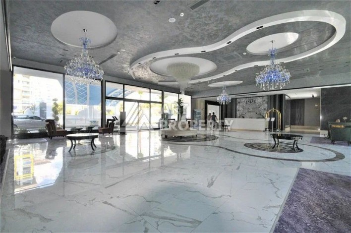 Квартира 1+1 в элитной резиденции, 55 кв.м. Махмутлар, Алания - Ракурс 2