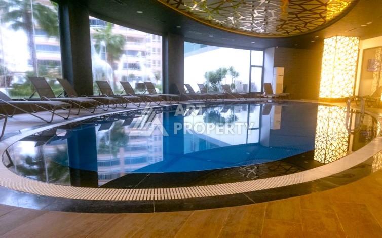 Квартира 1+1 в элитной резиденции, 55 кв.м. Махмутлар, Алания - Ракурс 12