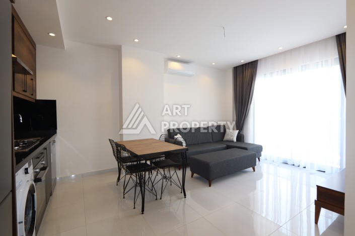 Квартира 1+1 в элитной резиденции, 55 кв.м. Махмутлар, Алания - Ракурс 25