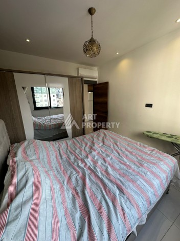 Стильная меблированная квартира 1+1 с видом на бассейн в элитной резиденции Махмутлара, 55 кв.м. - Ракурс 15