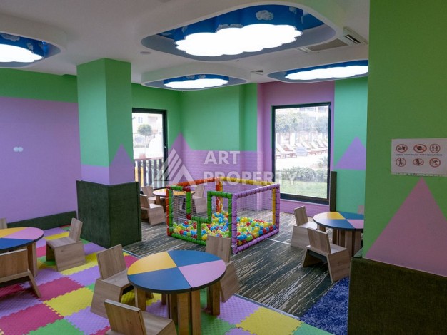 Стильная меблированная квартира 1+1 с видом на бассейн в элитной резиденции Махмутлара, 55 кв.м. - Ракурс 27