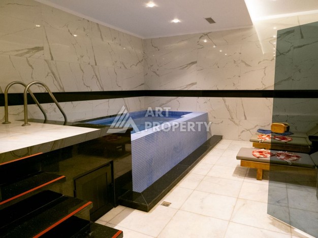 Стильная меблированная квартира 1+1 с видом на бассейн в элитной резиденции Махмутлара, 55 кв.м. - Ракурс 34