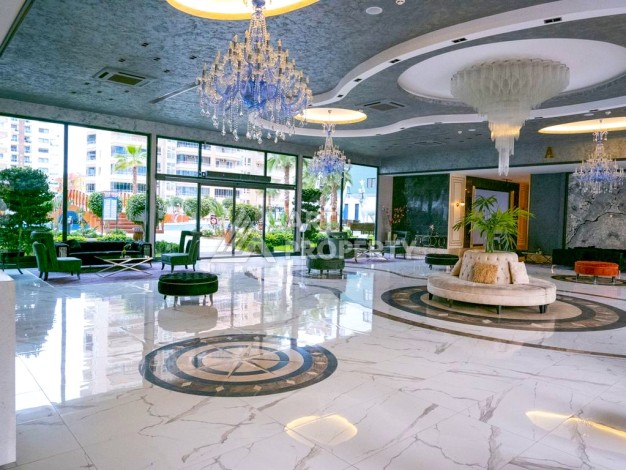 Стильная меблированная квартира 1+1 с видом на бассейн в элитной резиденции Махмутлара, 55 кв.м. - Ракурс 35