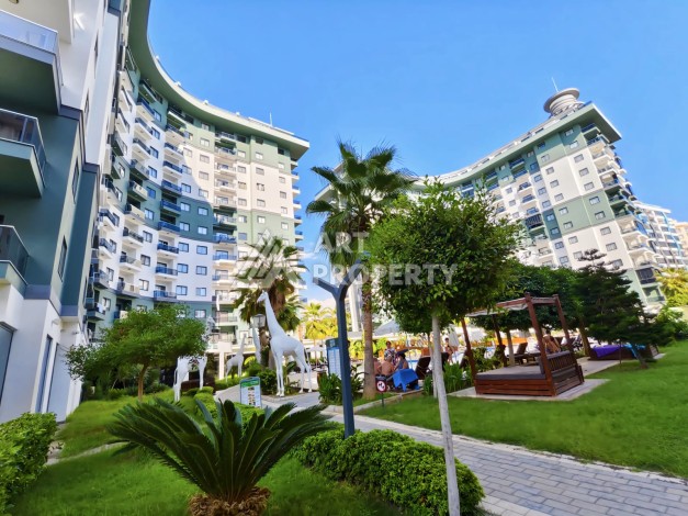 Меблированная квартира 1+1 в одном из лучших ЖК, 55 кв.м. Махмутлар, Алания - Ракурс 2