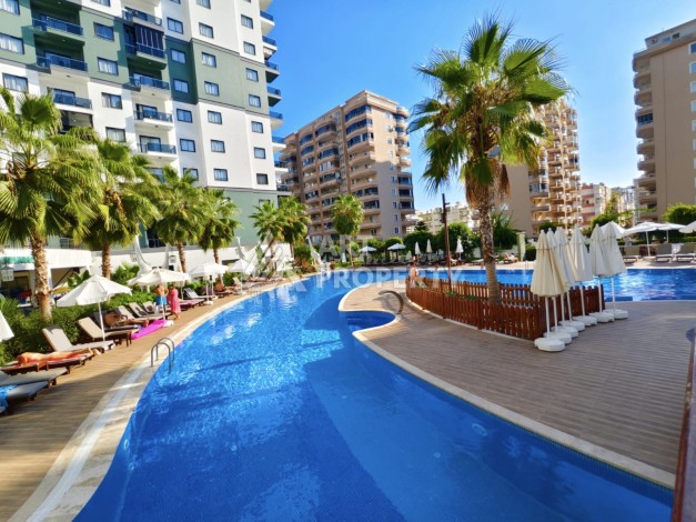 Меблированная квартира 1+1 в одном из лучших ЖК, 55 кв.м. Махмутлар, Алания - Ракурс 10