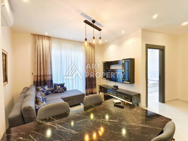 Меблированная квартира 1+1 в одном из лучших ЖК, 55 кв.м. Махмутлар, Алания - Ракурс 25