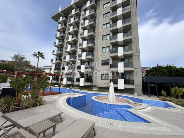 Дуплекс 2+1 в элитной резиденции с видом на море и крепость. Оба, Алания - Ракурс 0