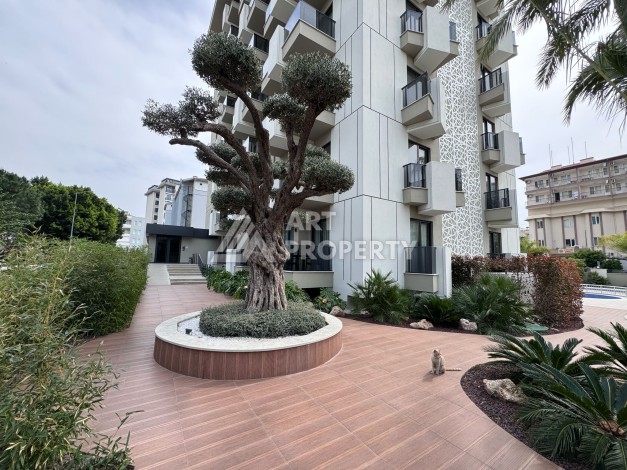 Дуплекс 2+1 в элитной резиденции с видом на море и крепость. Оба, Алания - Ракурс 4