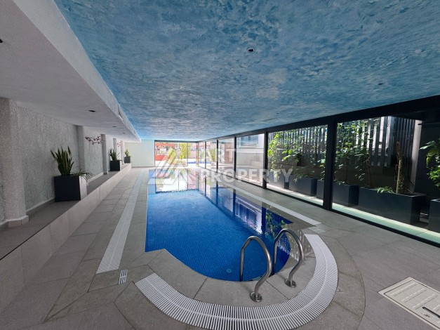 Дуплекс 2+1 в элитной резиденции с видом на море и крепость. Оба, Алания - Ракурс 7