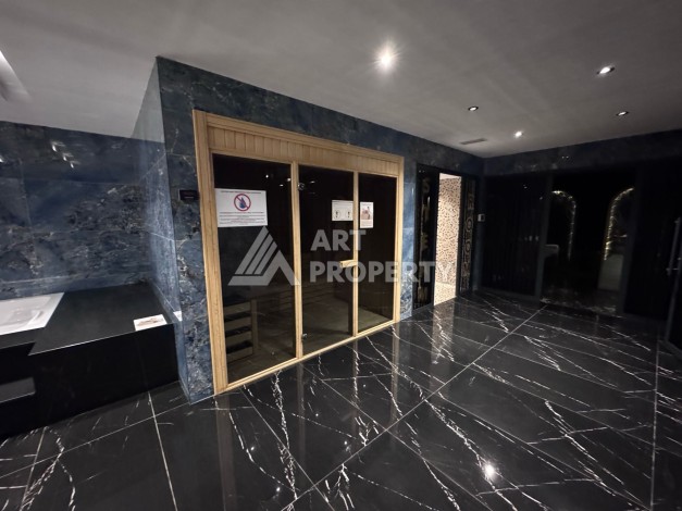 Дуплекс 2+1 в элитной резиденции с видом на море и крепость. Оба, Алания - Ракурс 8