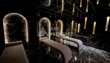 Дуплекс 2+1 в элитной резиденции с видом на море и крепость. Оба, Алания - Ракурс 12