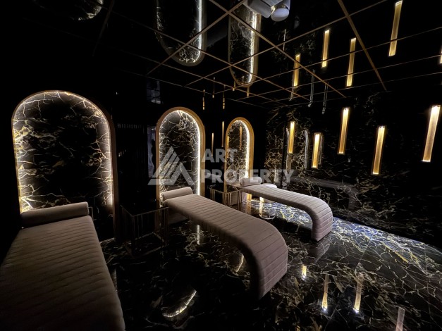 Дуплекс 2+1 в элитной резиденции с видом на море и крепость. Оба, Алания - Ракурс 11