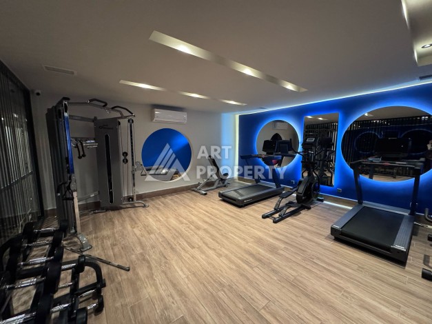 Дуплекс 2+1 в элитной резиденции с видом на море и крепость. Оба, Алания - Ракурс 12