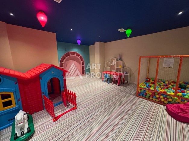 Дуплекс 2+1 в элитной резиденции с видом на море и крепость. Оба, Алания - Ракурс 14