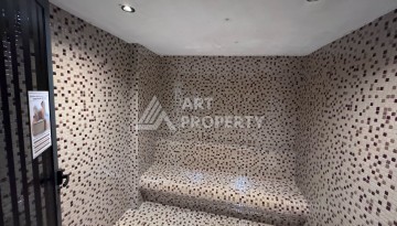 Дуплекс 2+1 в элитной резиденции с видом на море и крепость. Оба, Алания - Ракурс 16