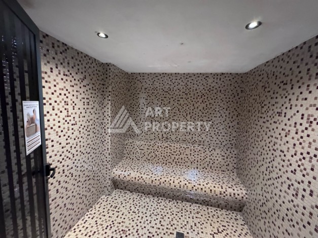 Дуплекс 2+1 в элитной резиденции с видом на море и крепость. Оба, Алания - Ракурс 15