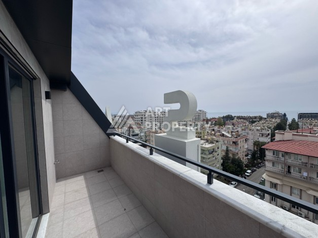 Дуплекс 2+1 в элитной резиденции с видом на море и крепость. Оба, Алания - Ракурс 19