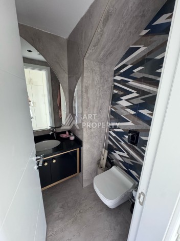 Дуплекс 2+1 в элитной резиденции с видом на море и крепость. Оба, Алания - Ракурс 26