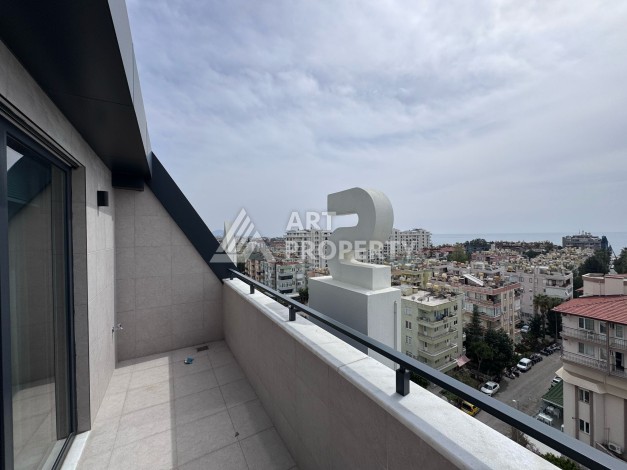 Дуплекс 2+1 в элитной резиденции с видом на море и крепость. Оба, Алания - Ракурс 32