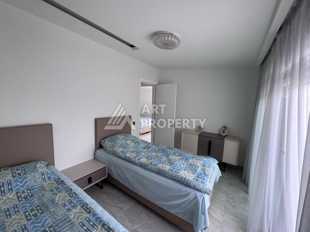 Дуплекс 2+1 в элитной резиденции с видом на море и крепость. Оба, Алания - Ракурс 43