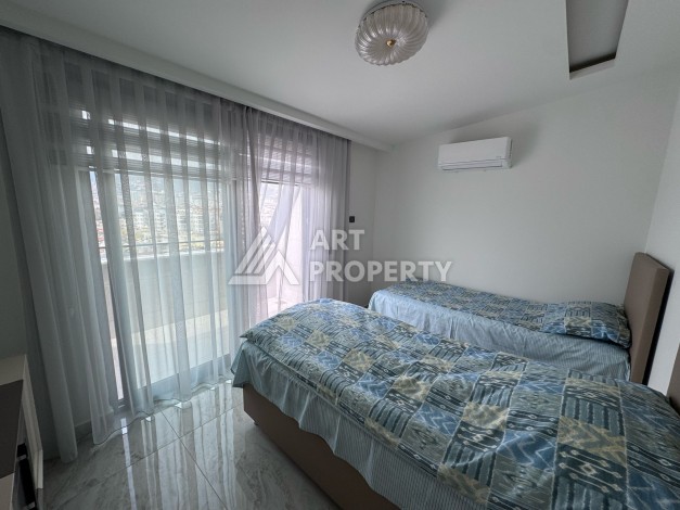 Дуплекс 2+1 в элитной резиденции с видом на море и крепость. Оба, Алания - Ракурс 45