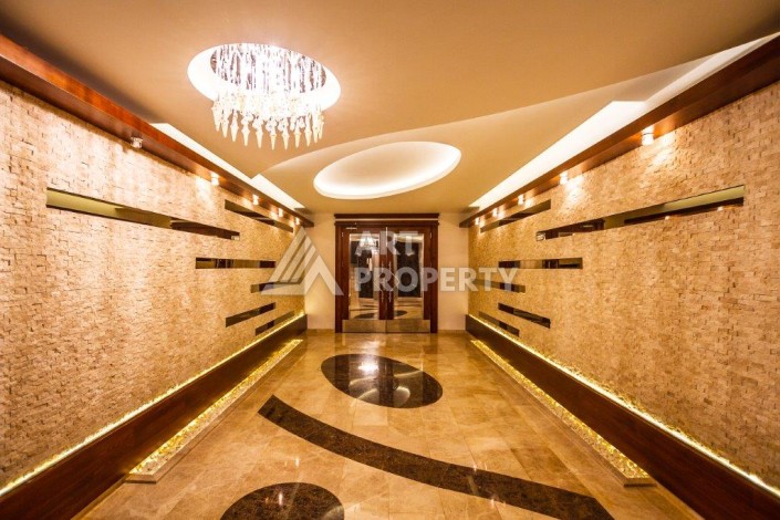 Квартира 2+1 в элитной резиденции, 115 кв.м. Тосмур, Алания - Ракурс 16