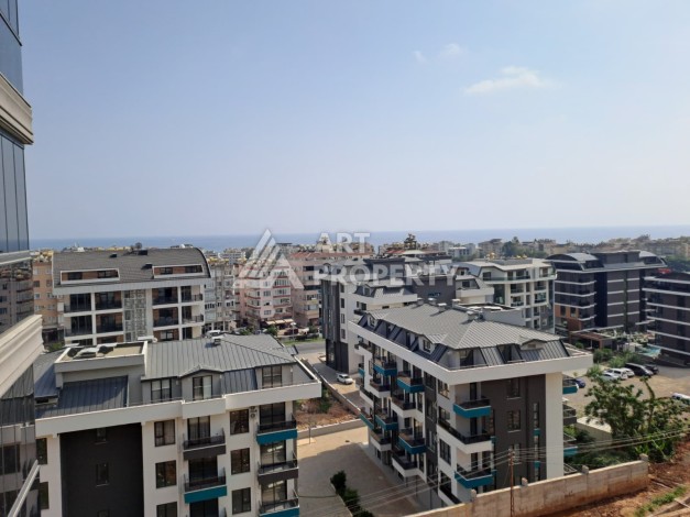 Новая квартира 1+1 с видом на море в центре Алании, 50 кв.м. - Ракурс 5