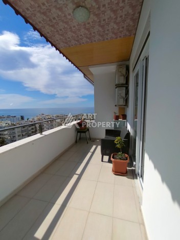 Дуплекс 3+1 с видом на море в Махмутларе, 150 кв.м. - Ракурс 36