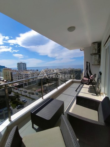 Дуплекс 3+1 с видом на море в Махмутларе, 150 кв.м. - Ракурс 43