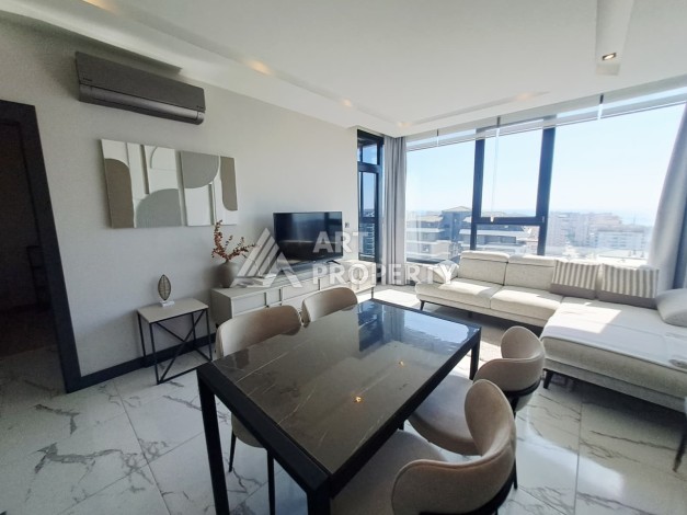 Квартира 2+1 с панорамными видами, 650 м до моря. Махмутлар, Алания - Ракурс 22