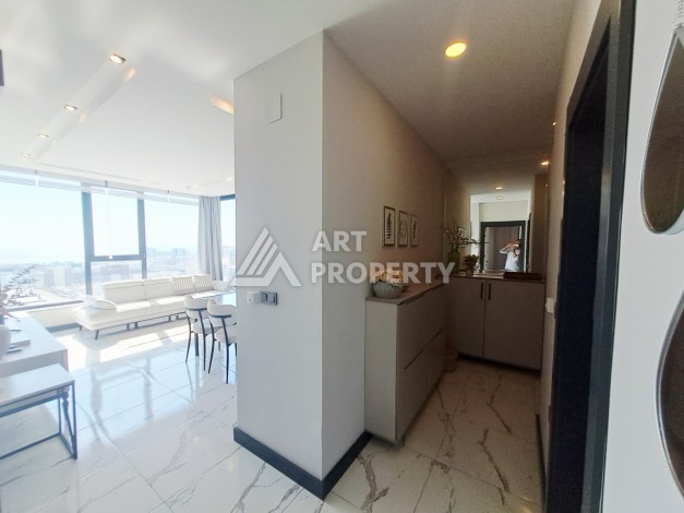 Квартира 2+1 с панорамными видами, 650 м до моря. Махмутлар, Алания - Ракурс 26