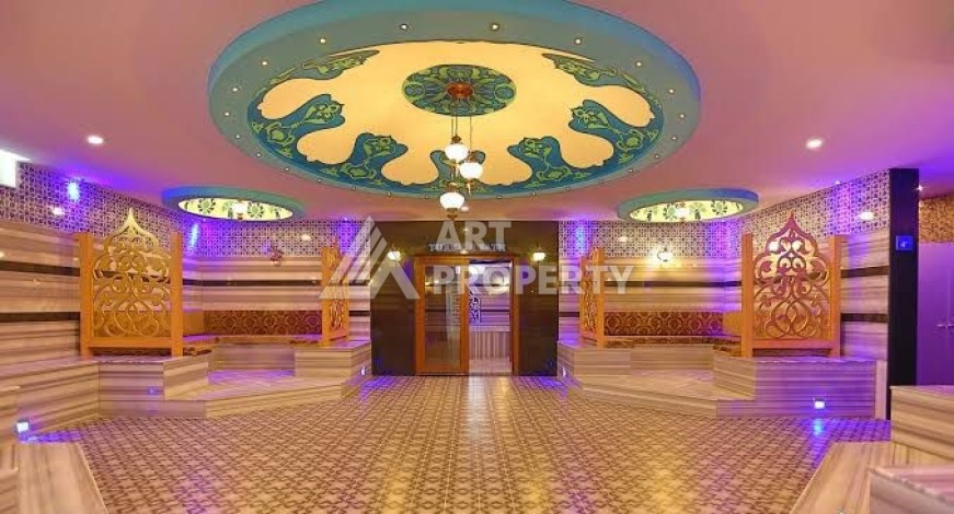 Двухуровневая квартира 2+1 в престижной резиденции района Джикджилли, 120 кв.м. - Ракурс 17